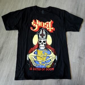 Original GHOST 2012 Tour T Shirt Mens Small 13 Dates Of Doom metal band concert